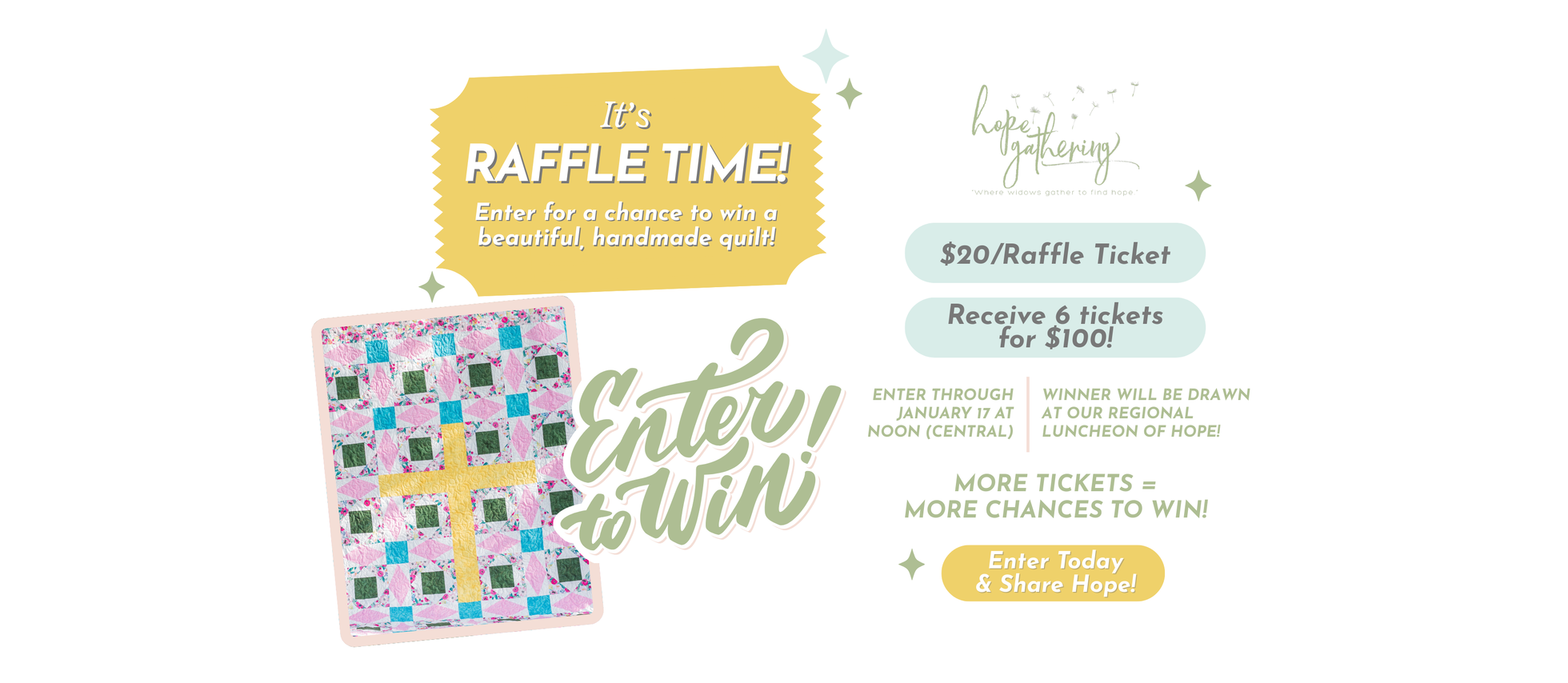 Quilt Raffle to Support Hope Gathering